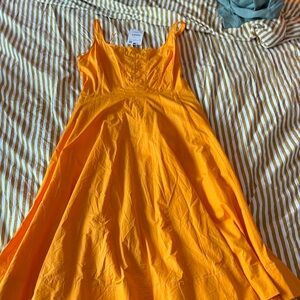 Bright Orange Summer Dress